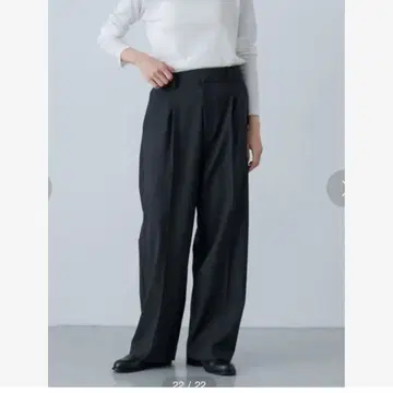 카구레 울 스트레치 트라우저 차콜 그레이 미사용품!