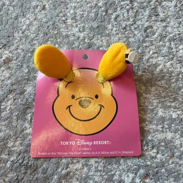 [새상품] 도쿄 디즈니랜드 푸우 귀 핀 고정 헤어핀 파친 벌 포함