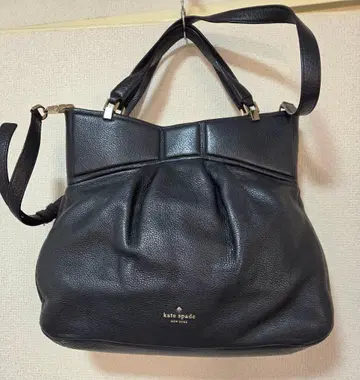 케이트 스페이드 블랙 가죽 숄더백