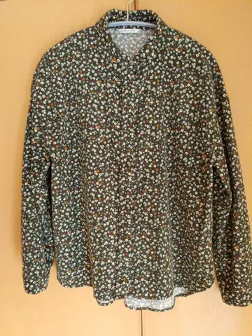 Leshy forest 꽃무늬 코듀로이 셔츠 긴팔