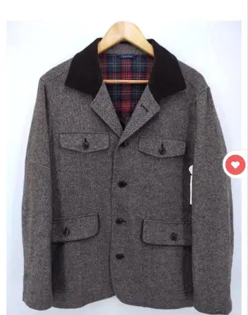 Golden bear 코듀로이 절개 트위드 자켓 L 사이즈