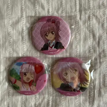 수호캐릭터 홀로그램 캔뱃지 3개 세트 히나모리 아무