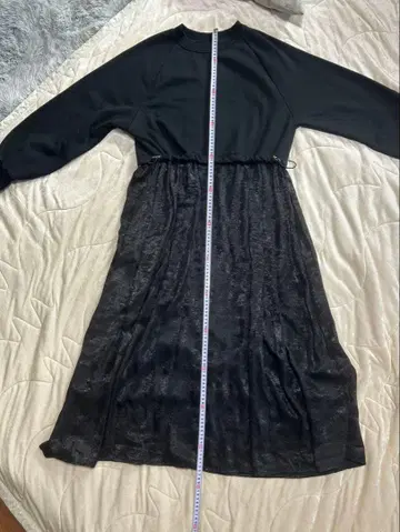 PLUS OTO HA 절개 롱 원피스 허리밴딩 포함