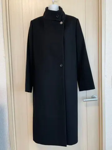 인디비 스탠드 카라 롱 코트