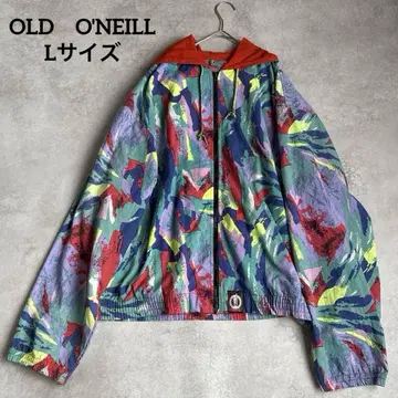 컨디션 최상 올드 오닐 후드 부착 멀티 컬러 자켓 L 사이즈