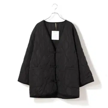 차이나 버튼 퀼트 한텐 단텐 M65 LINNER DAN-TEN 블랙