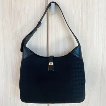 블랙 하운드 투스 핸드백