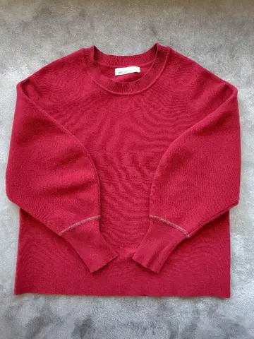 INEDCLARO 빨간색 긴팔 스웨터