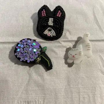 브로치 3개 세트