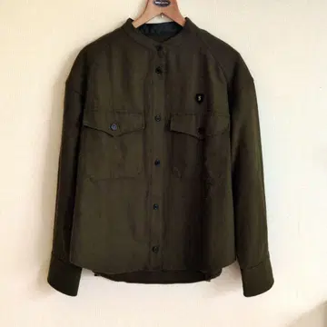 BLANC basque 밀리터리 셔츠 자켓 여성용 카키