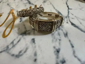 925 실버 폴리폴리 반지 세트