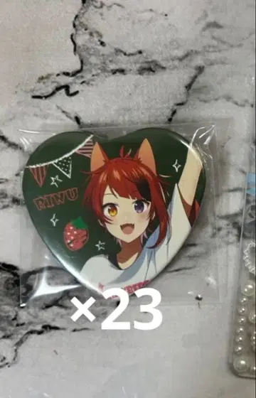 스토푸리 딸기 축제 하트 캔뱃지 리이누군 묶음 판매