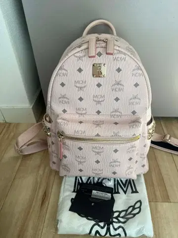 Mcm 백팩 파우더 핑크