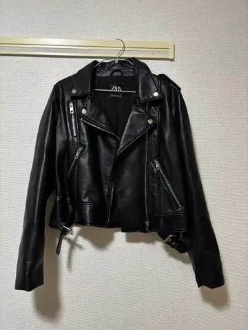ZARA 블랙 라이더 자켓 L