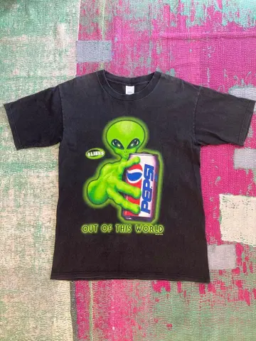 구제 의류 90's 에이리언 펩시 T셔츠