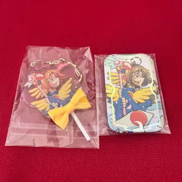 카드캡터 사쿠라 스퀘어 캔뱃지 & 캔디형 키링