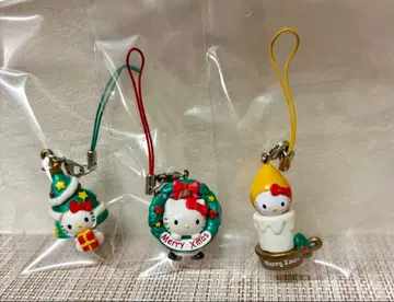 헬로키티 편의점 한정판 크리스마스 스트랩  레어 2007년