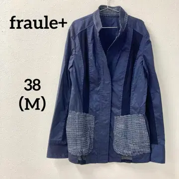 fraule+ 플라우에플러스 절개 디자인 자켓 네이비 38