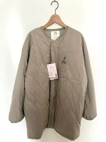 새상품 워크맨 방풍 발수 스트레치 퀼팅 코트 라이트 그레이 LL 사이즈