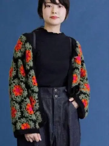 bulle de savon 네팔 크로셰 뜨개질 가디건