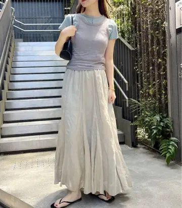 JOURNAL STANDARD 시어 레이온 린넨 스커트