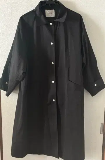 FASHIRU 버튼 달린 롱 코트