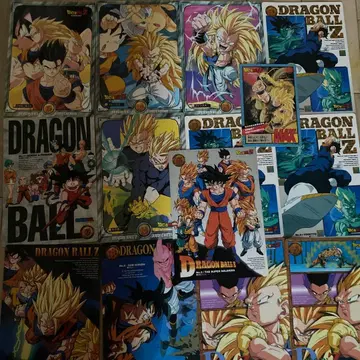 드래곤볼 Z 점보 카드 14장 세트 레어 레트로