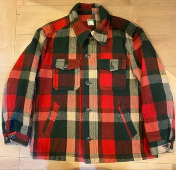 Benetton 베네통 체크 CPO 울 자켓