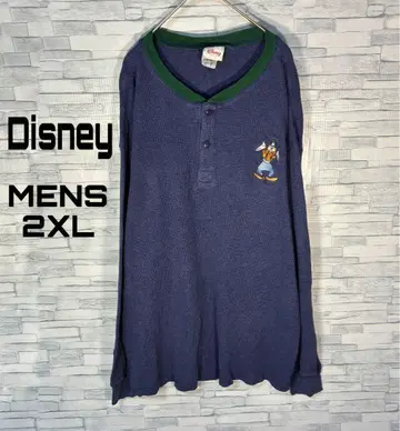 [ USA 구제 의류 ] 디즈니 헨리넥 2XL 헨리넥 서멀 구피 자수