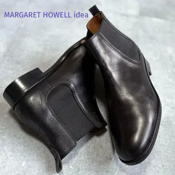 [ 새상품급 ] 마가렛호웰 아이디어 가죽 사이드 고어 부츠 23cm 블랙