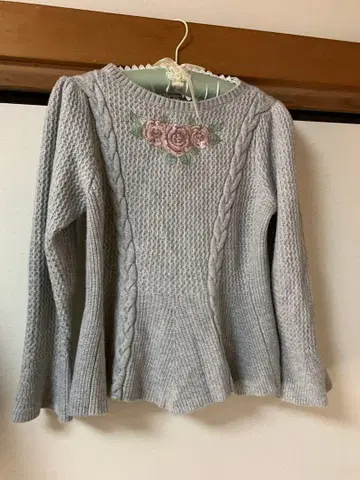 Super Beauty 그레이 니트 스웨터 44 레어 44 사이즈