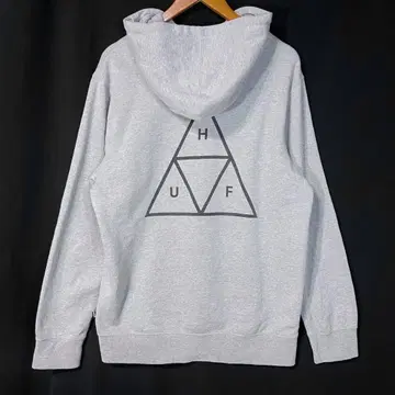 HUF 하프 트리플 트라이앵글 양면 프린트 고급 소재 속기모 후드티