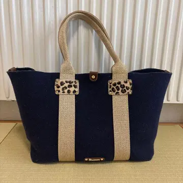 탑카피 이탈리아 펠트 토트백 네이비