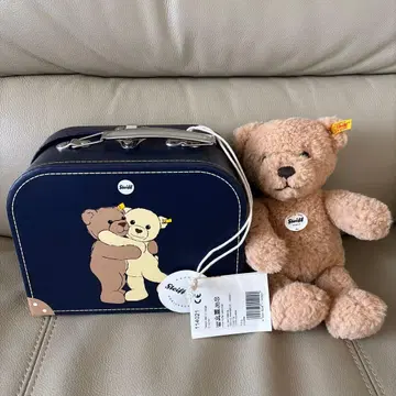 Steiff 곰 봉제 인형과 케이스 세트