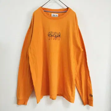 Ceizer x ABAHOUSE 남성용 롱 T 46 오렌지 자수 로고 L