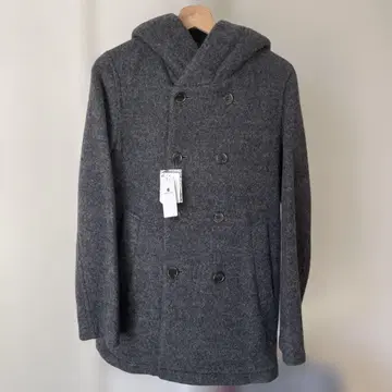 새상품 글로벌 워크 스파이럴 니트 코트 그레이