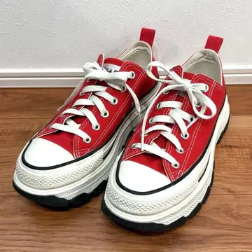 컨버스 트렉 웨이브 레드 캔버스 통굽