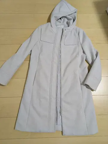 머큐리 듀오 후드 부착 롱 코트