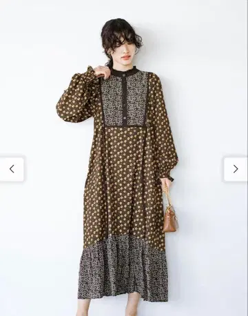 하코 꽃무늬 원피스 LL 사이즈 스잔느 빅 사이즈