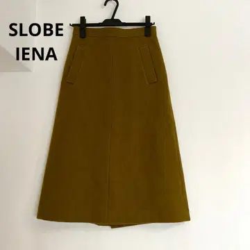 [슬로브 이에나] 타이트 롱 스커트 A라인 울 슬릿 있음 가을/겨울