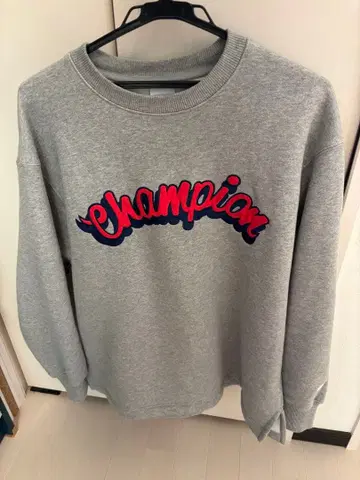 Champion 그레이 맨투맨 Medium