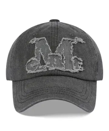 MUCENT 빈티지 워싱 아플리케 볼캡