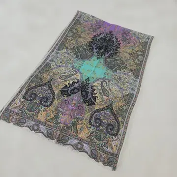ETRO 페이즐리 무늬 실크 스카프