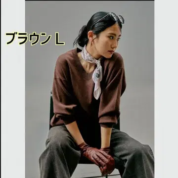 [ 새상품 ] 글로벌 워크 맨투맨 라이크 V넥 풀오버 브라운 L