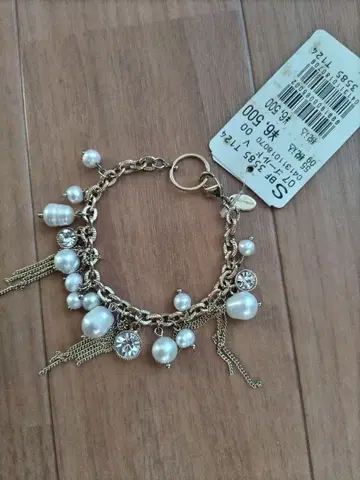 팔찌 여성용 골드 체인 펄