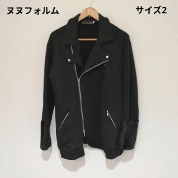 누누 형태 블랙 라이더 자켓 사이즈 2