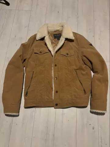 GUESS 보아 자켓 브라운