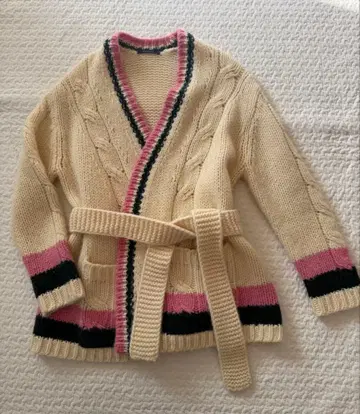 MACPHEE 케이블 짜임 가디건