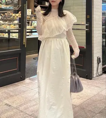 mystic 포멀 드레스 원피스 화이트 아이보리