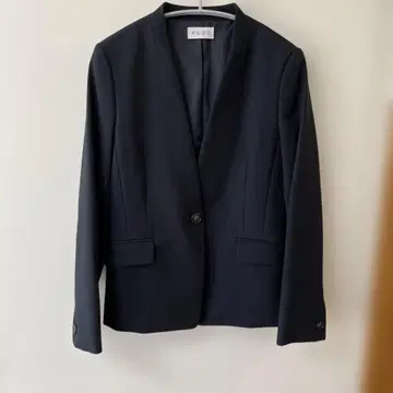 플라스테 노카라 자켓 M 네이비